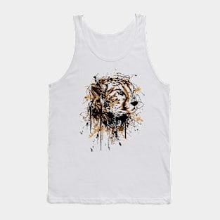 cheetah hand drawn Tank Top